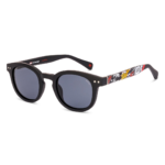 Black Full Rim Round Hooper
