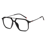 Black Full Rim Geometric| Stylish Optical Frame for Everyday Fashion