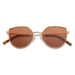 Gold Full Rim Cat Eye Vincent Chase Polarized - Image 5